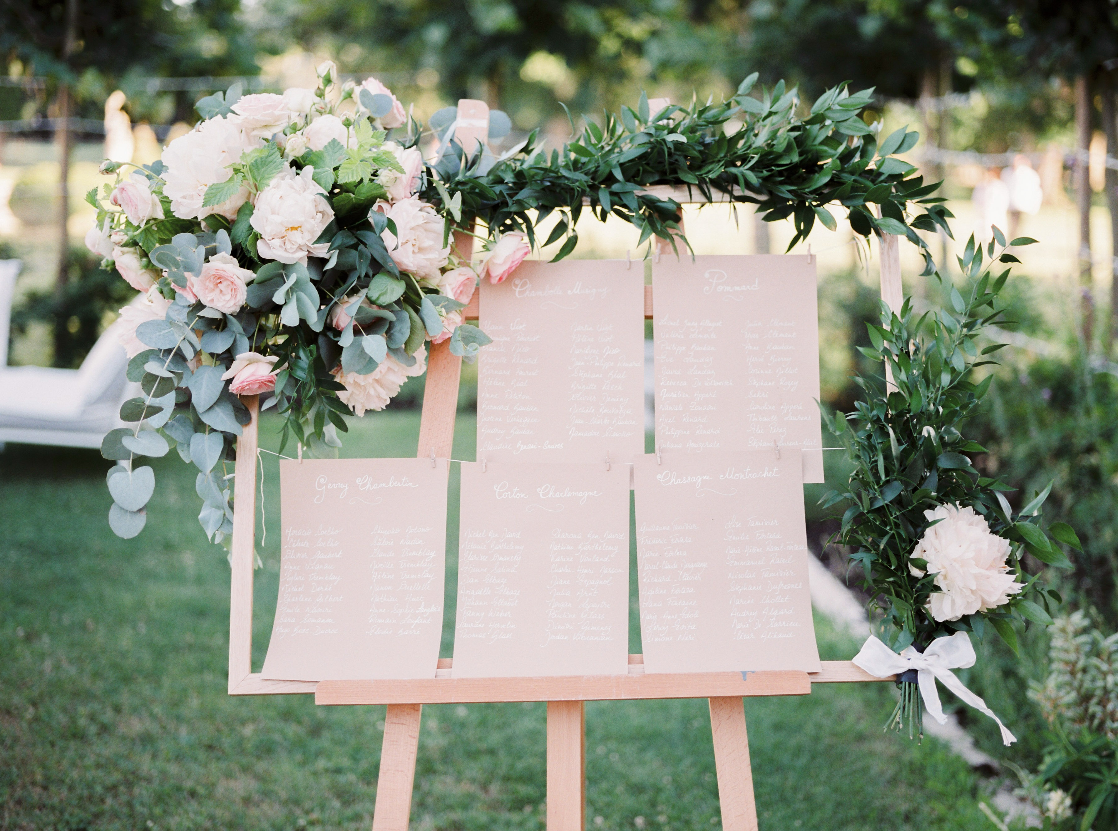 panneau plan de table mariage