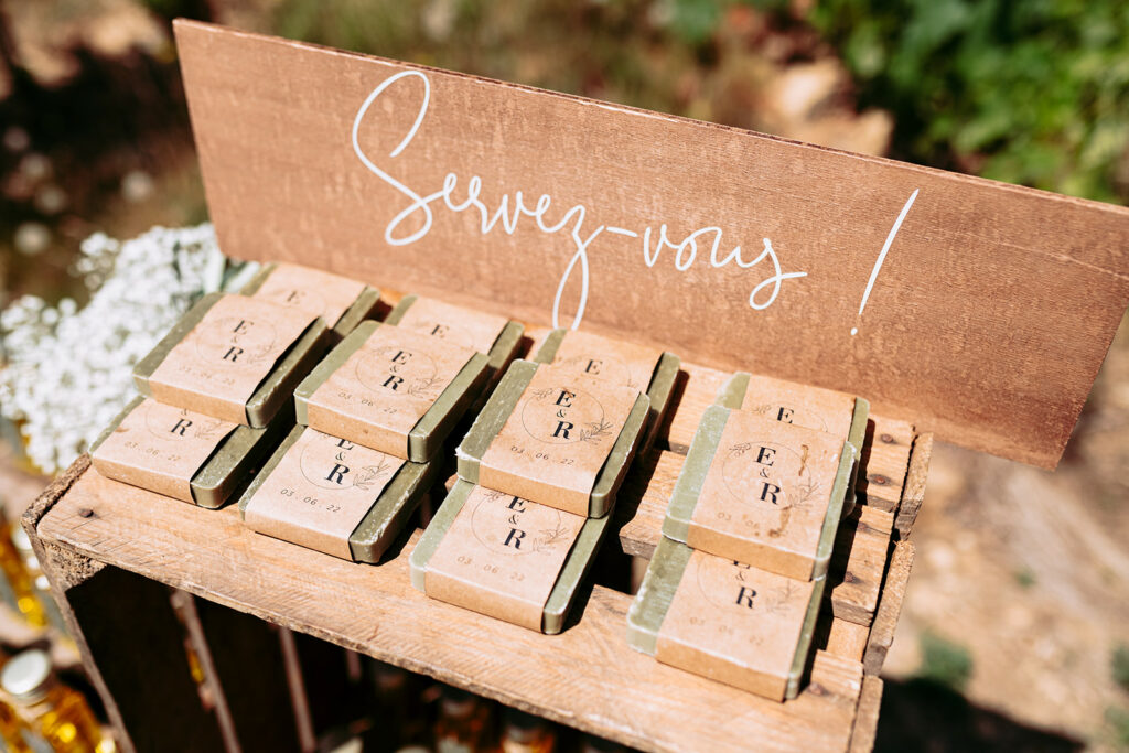 cadeau invité mariage savon